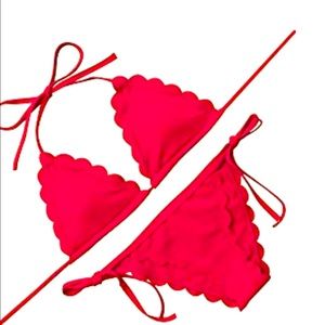 Never worn red bikini